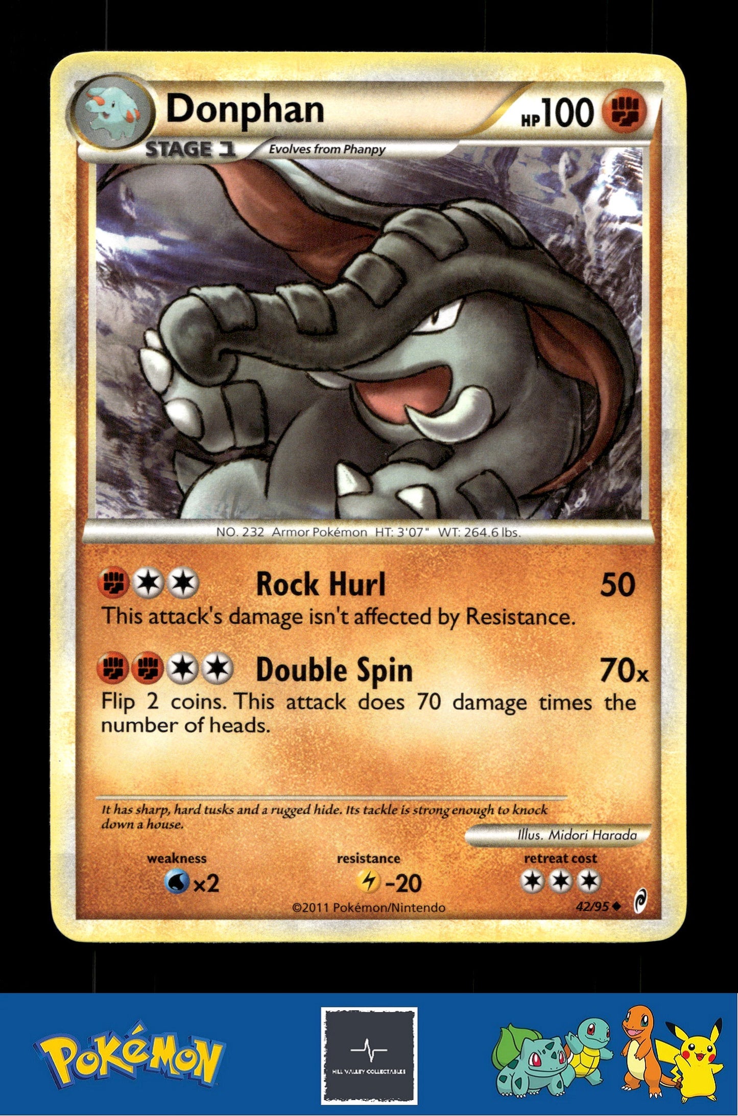 2011 Pokemon HGSS Call of Legends 42/95 Donphan