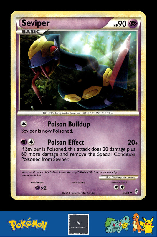 2011 Pokemon HGSS Call of Legends 51/95 Seviper
