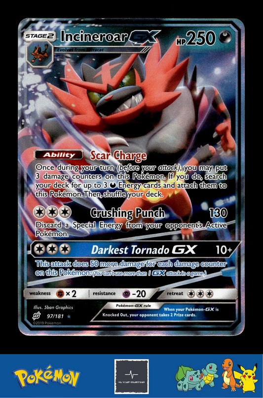 2019 Pokemon SM Team Up 97/181 Incineroar GX