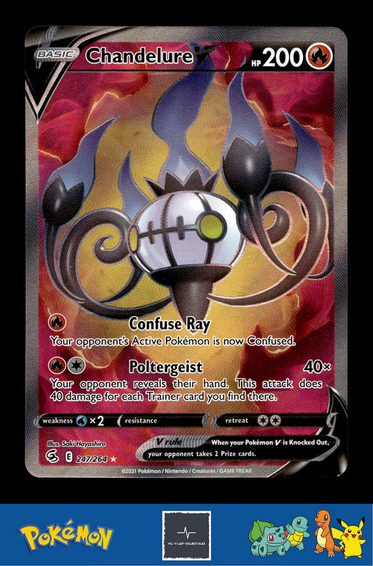 2021 Pokemon SWSH Fusion Strike 247/264 Chandelure V