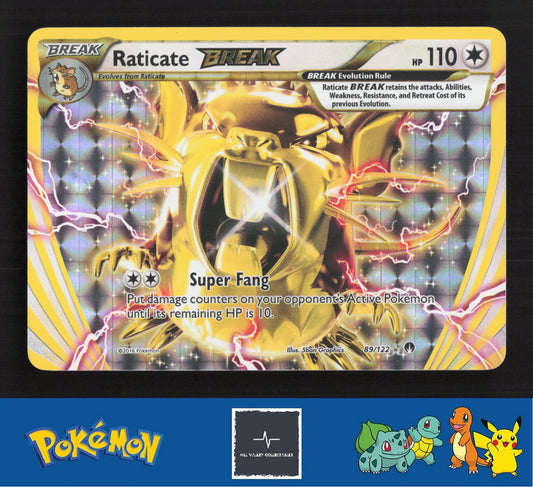 2015 Pokemon XY BREAKpoint 89/122 Raticate BREAK