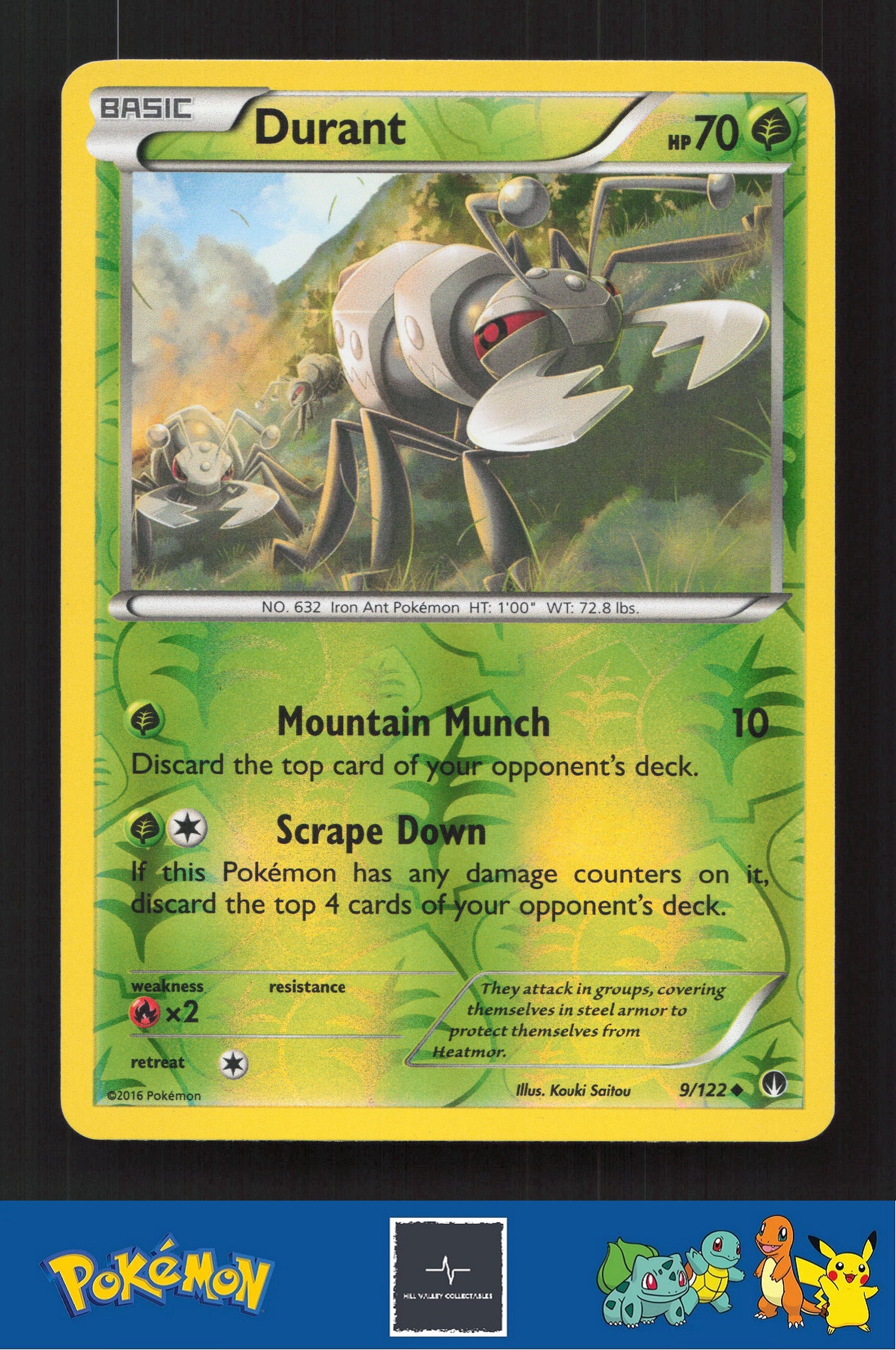 2015 Pokemon XY BREAKpoint 9/122 Durant Reverse