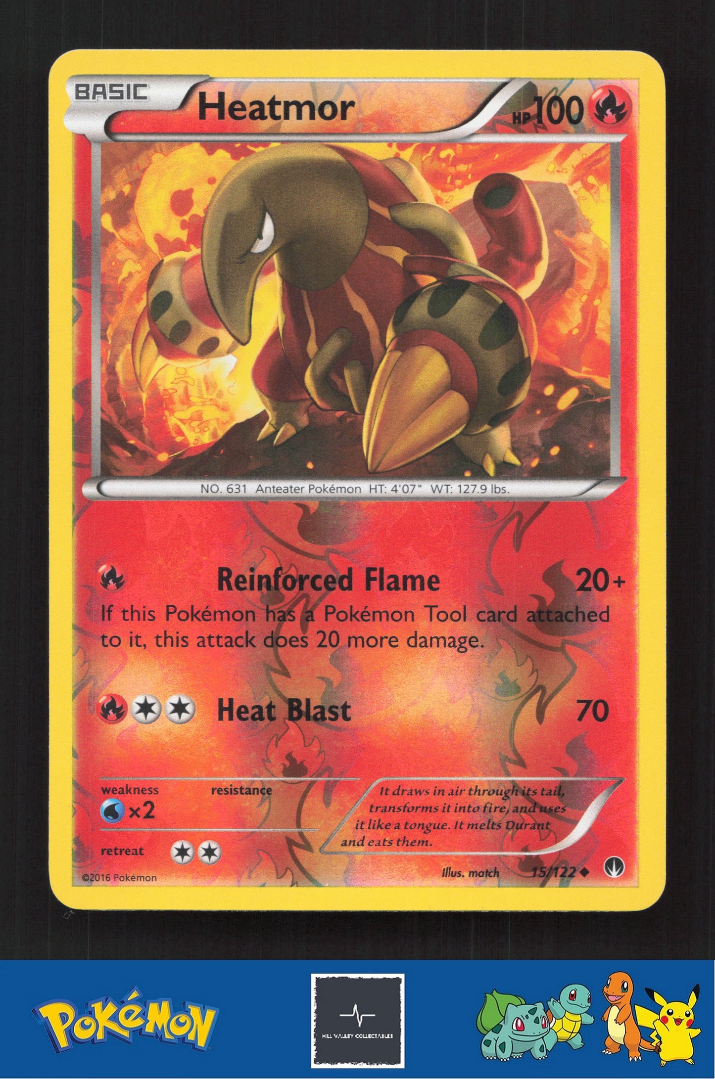 2015 Pokemon XY BREAKpoint 15/122 Heatmor Reverse