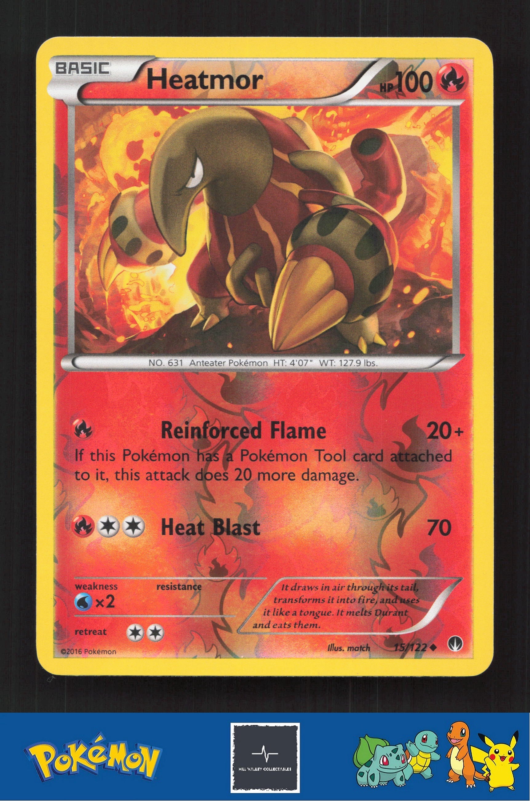 2015 Pokemon XY BREAKpoint 15/122 Heatmor Reverse
