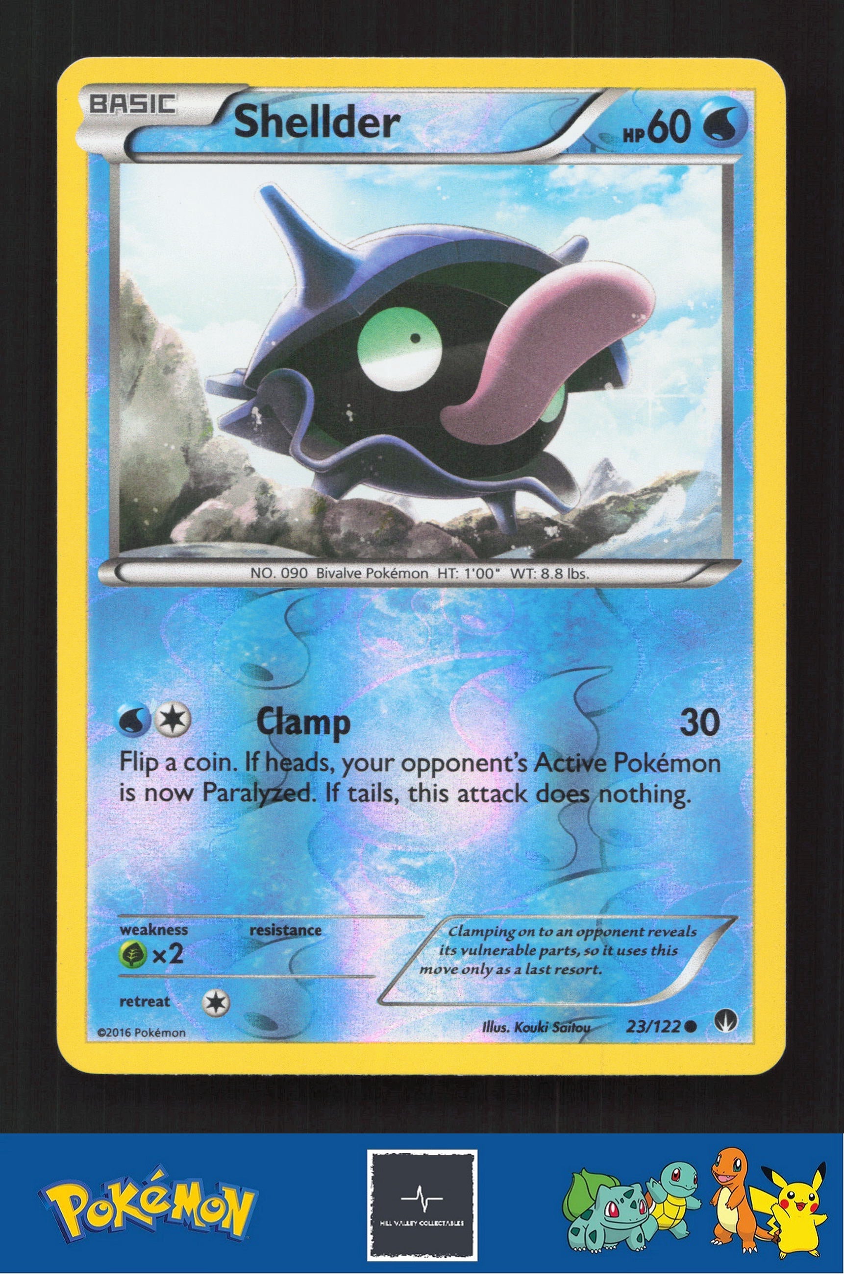 2015 Pokemon XY BREAKpoint 23/122 Shellder Reverse