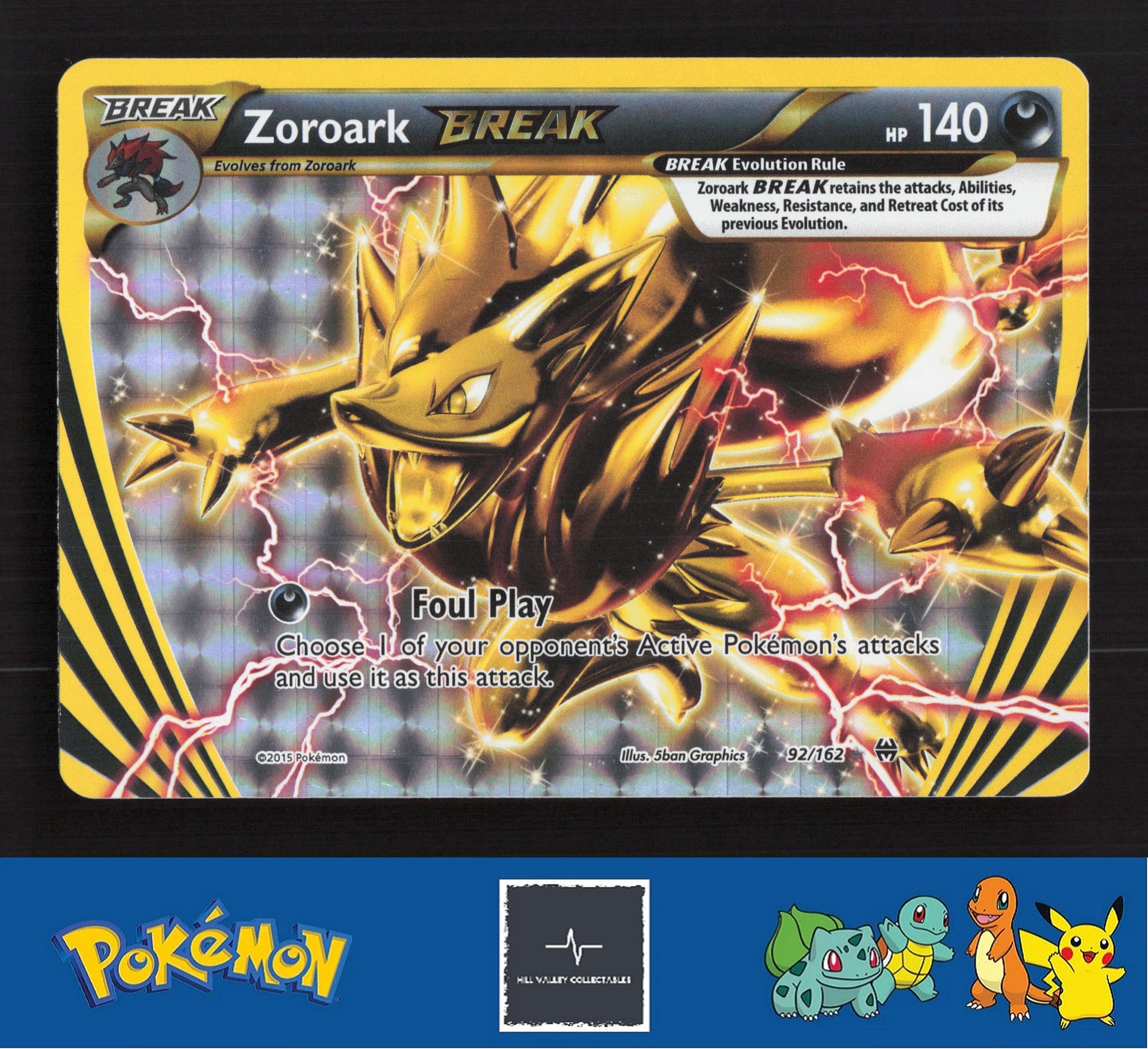 2015 Pokemon XY BREAKthrough 92/162 Zoroark BREAK