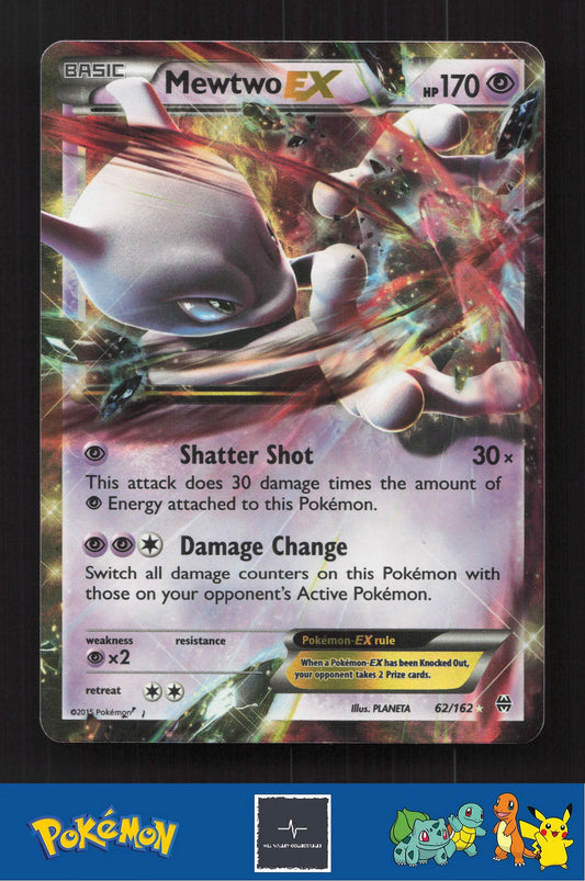 2015 Pokemon XY BREAKthrough 62/162 Mewtwo EX
