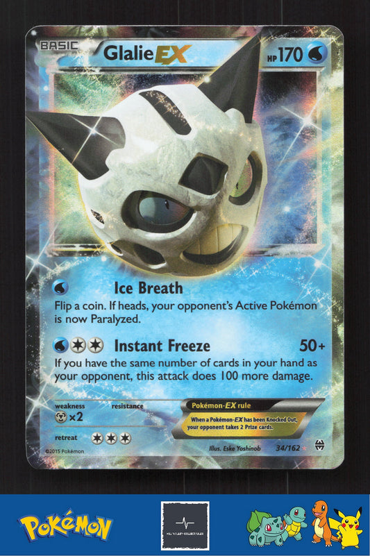 2015 Pokemon XY BREAKthrough 34/162 Glalie EX