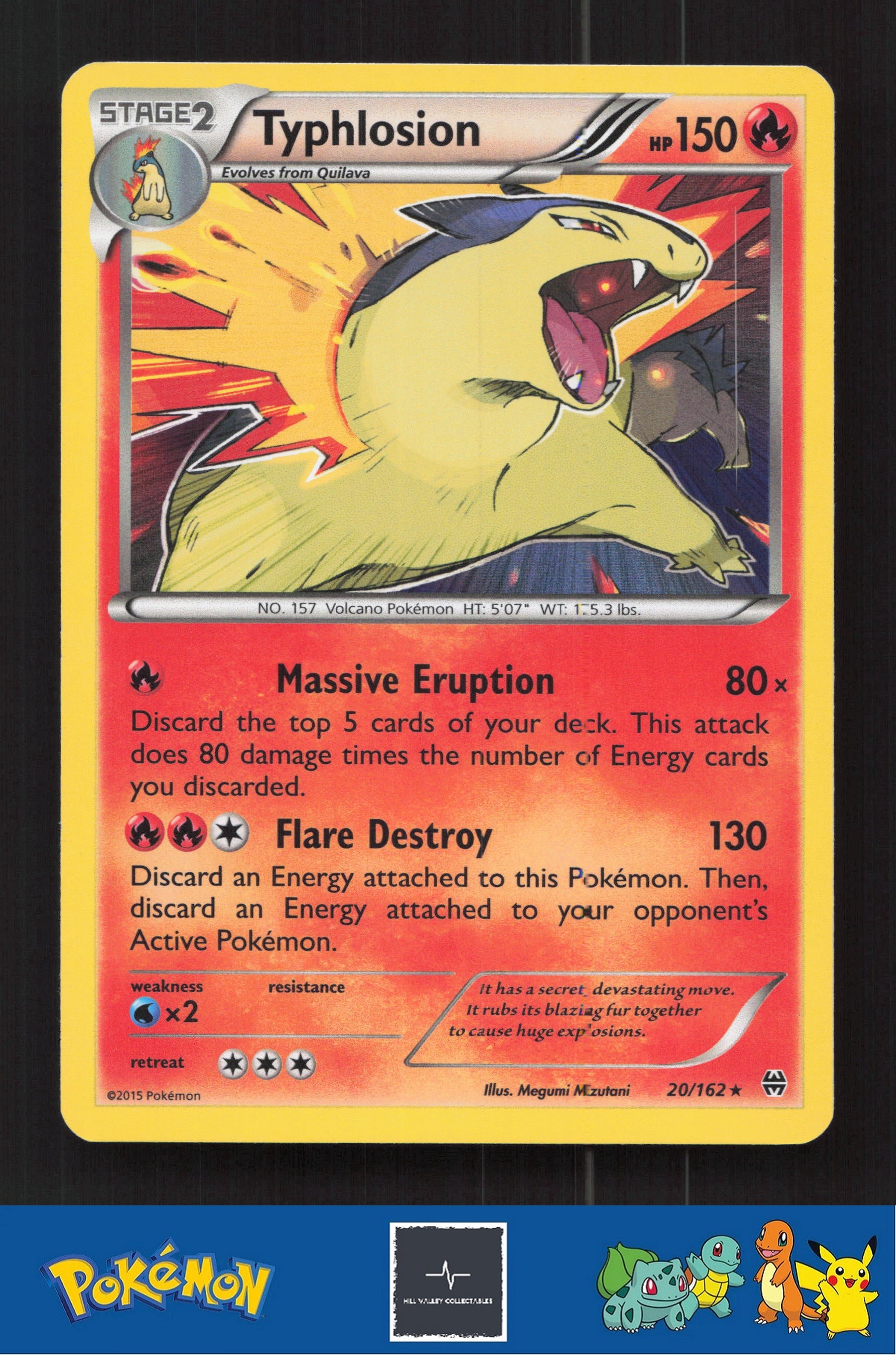 2015 Pokemon XY BREAKthrough 20/162 Typhlosion Holo