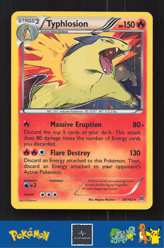 2015 Pokemon XY BREAKthrough 20/162 Typhlosion Holo