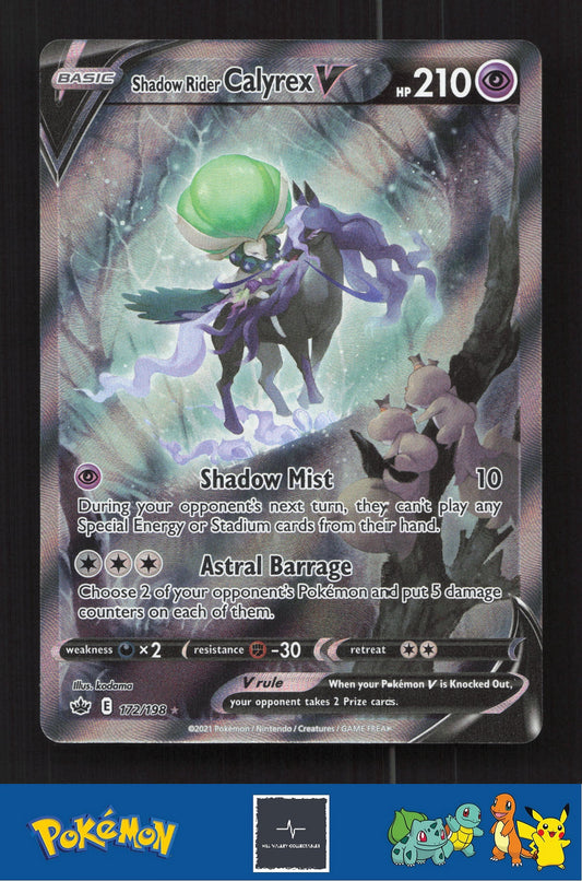 2021 Pokemon SWSH Chilling Reign 172/198 Shadow Rider Calyrex V