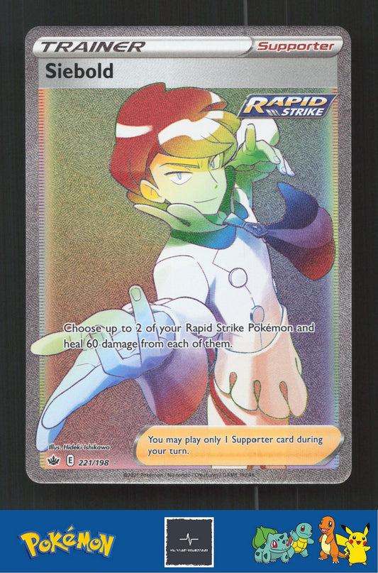 2021 Pokemon SWSH Chilling Reign 221/198 Siebold