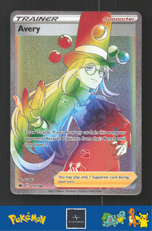 2021 Pokemon SWSH Chilling Reign 211/198 Avery