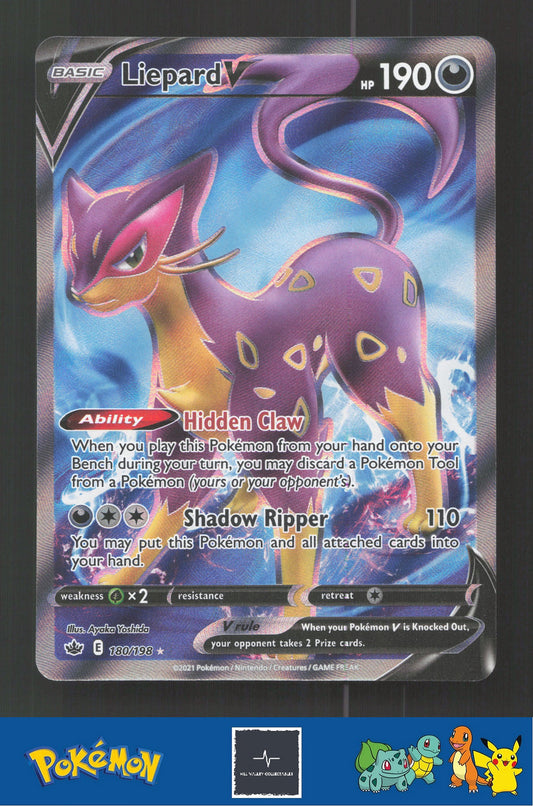 2021 Pokemon SWSH Chilling Reign 180/198 Liepard V