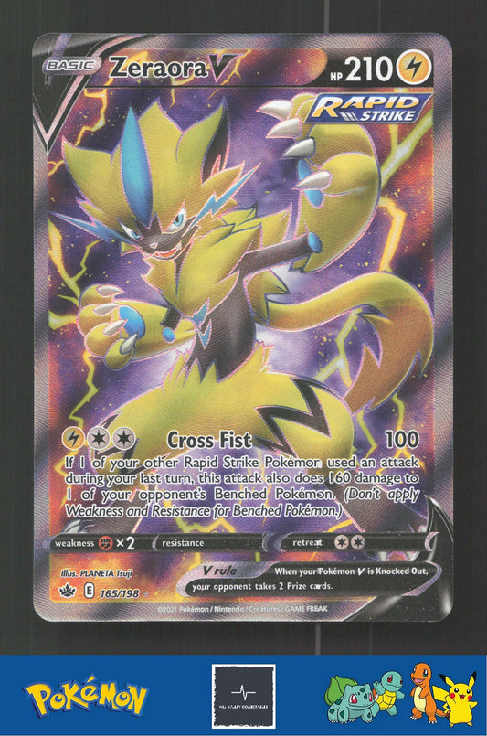 2021 Pokemon SWSH Chilling Reign 165/198 Zeraora V