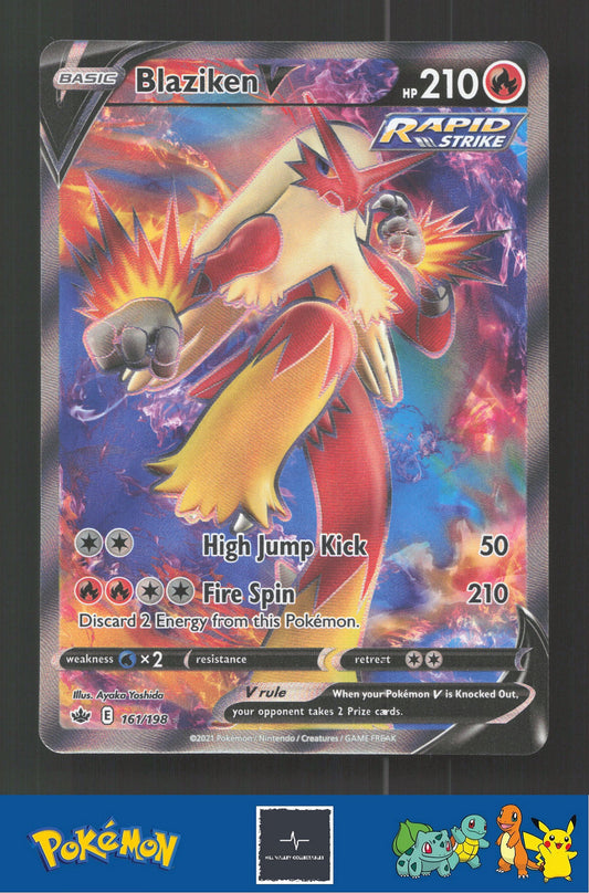 2021 Pokemon SWSH Chilling Reign 161/198 Blaziken V