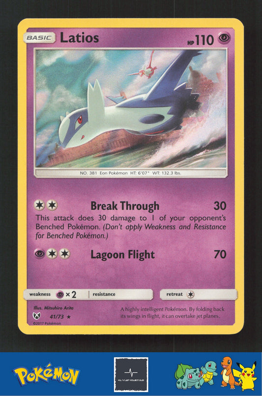 2017 Pokemon SM Shining Legends 41/73 Latios Holo