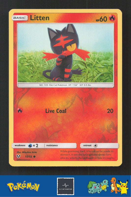 2017 Pokemon SM Shining Legends 15/73 Litten Reverse