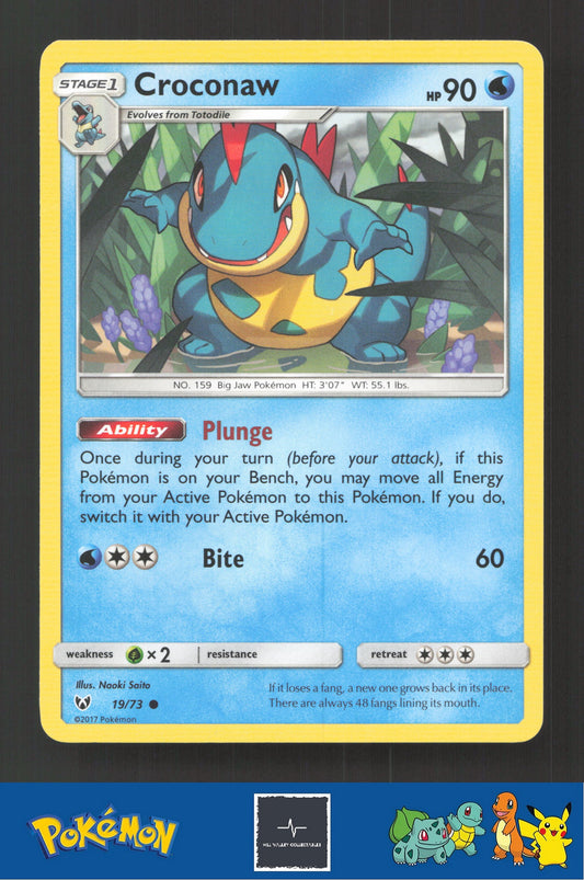 2017 Pokemon SM Shining Legends 19/73 Croconaw