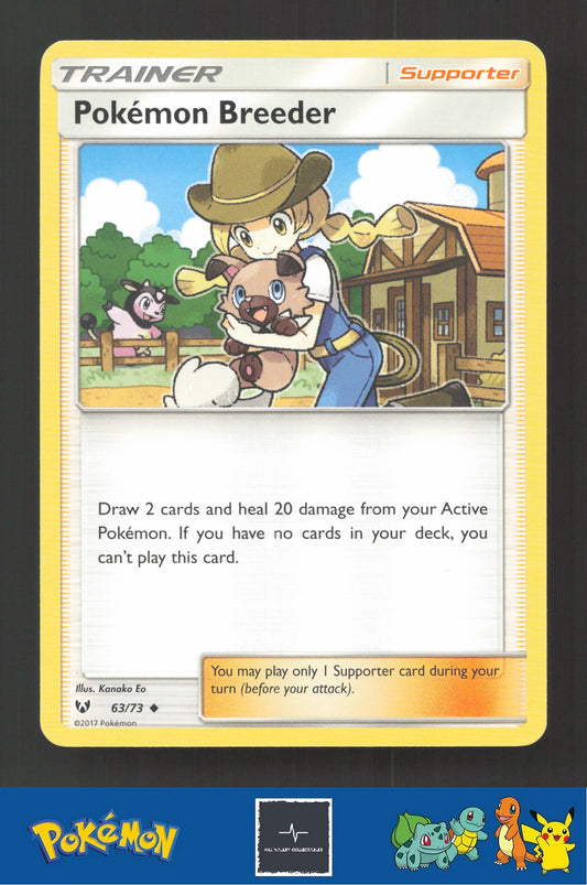 2017 Pokemon SM Shining Legends 63/73 Pokemon Breeder