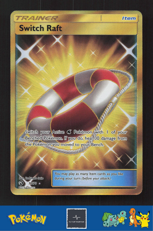 2018 Pokemon SM Dragon Majesty 77/70 Switch Raft