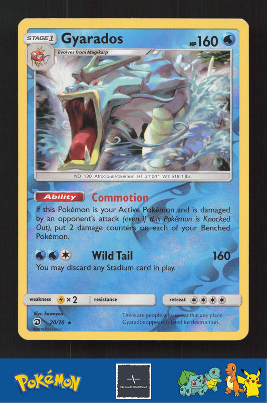 2018 Pokemon SM Dragon Majesty 20/70 Gyarados Reverse