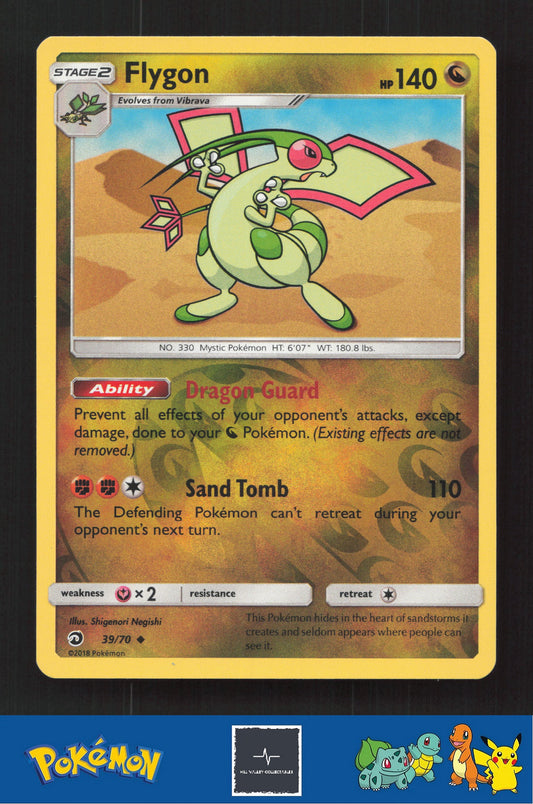2018 Pokemon SM Dragon Majesty 39/70 Flygon Reverse