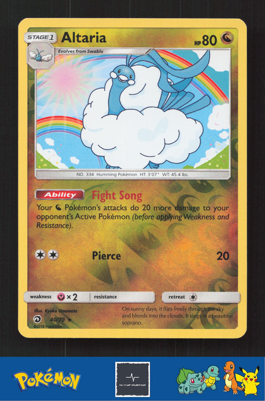2018 Pokemon SM Dragon Majesty 40/70 Altaria Reverse