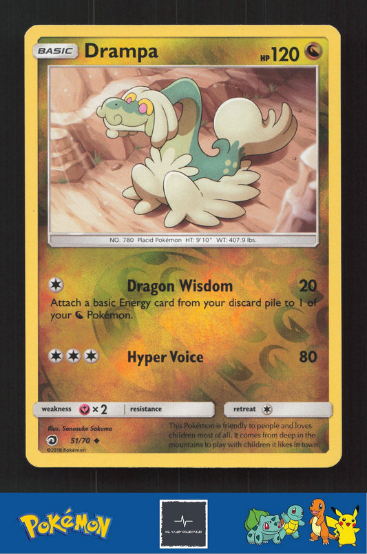 2018 Pokemon SM Dragon Majesty 51/70 Drampa Reverse