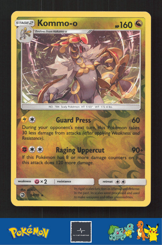 2018 Pokemon SM Dragon Majesty 54/70 Kommo-o Reverse