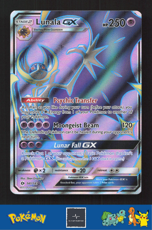 2017 Pokemon SM Sun & Moon Base Set 141/149 Lunala GX