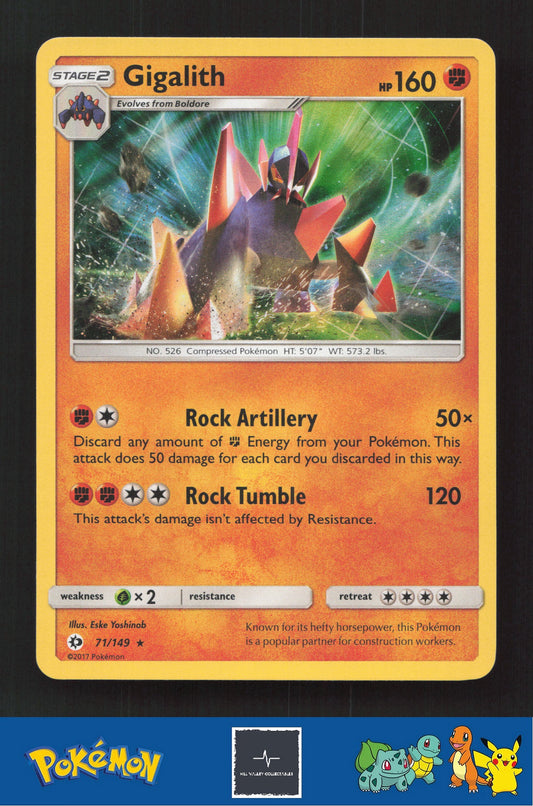 2017 Pokemon SM Sun & Moon Base Set 71/149 Gigalith