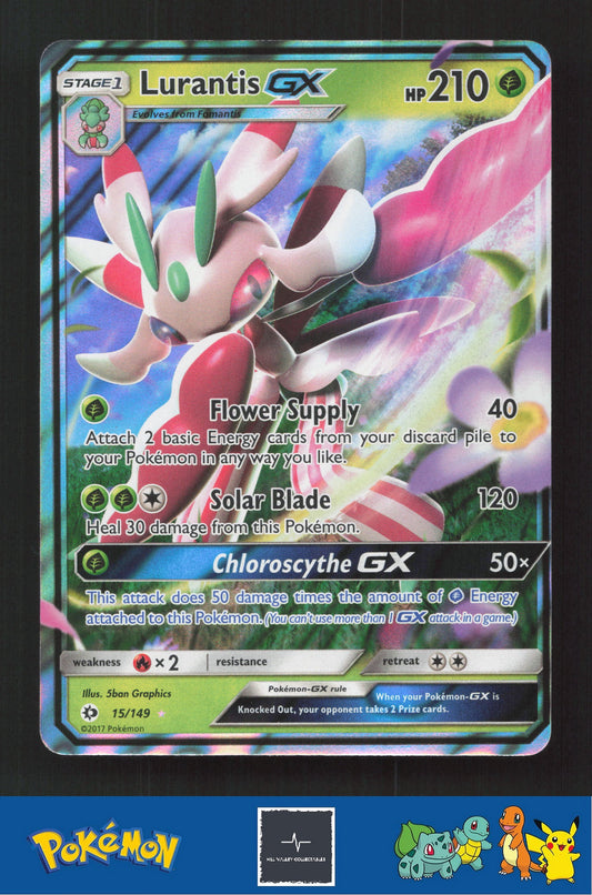 2017 Pokemon SM Sun & Moon Base Set 15/149 Lurantis GX