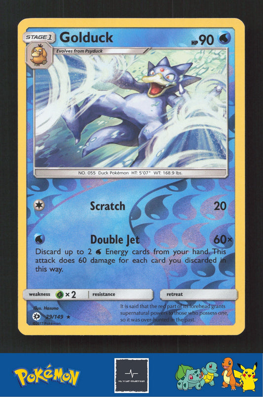 2017 Pokemon SM Sun & Moon Base Set 29/149 Golduck