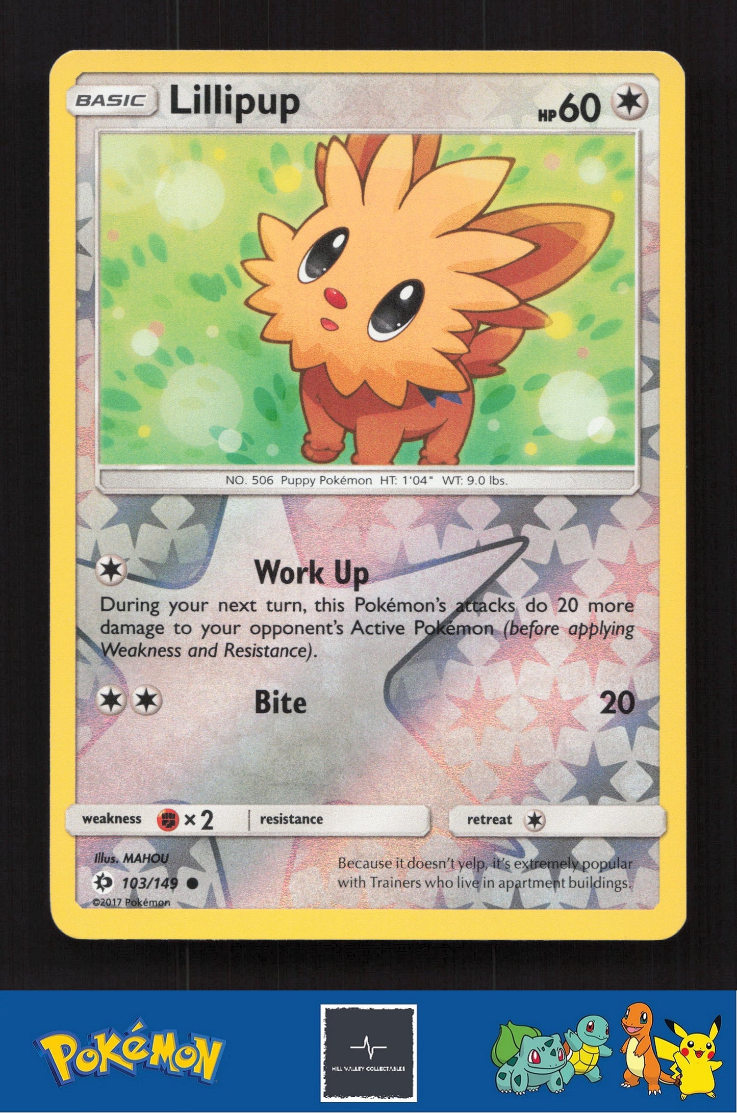 2017 Pokemon SM Sun & Moon Base Set 103/149 Lillipup