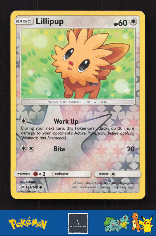 2017 Pokemon SM Sun & Moon Base Set 103/149 Lillipup