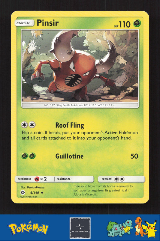 2017 Pokemon SM Sun & Moon Base Set 6/149 Pinsir