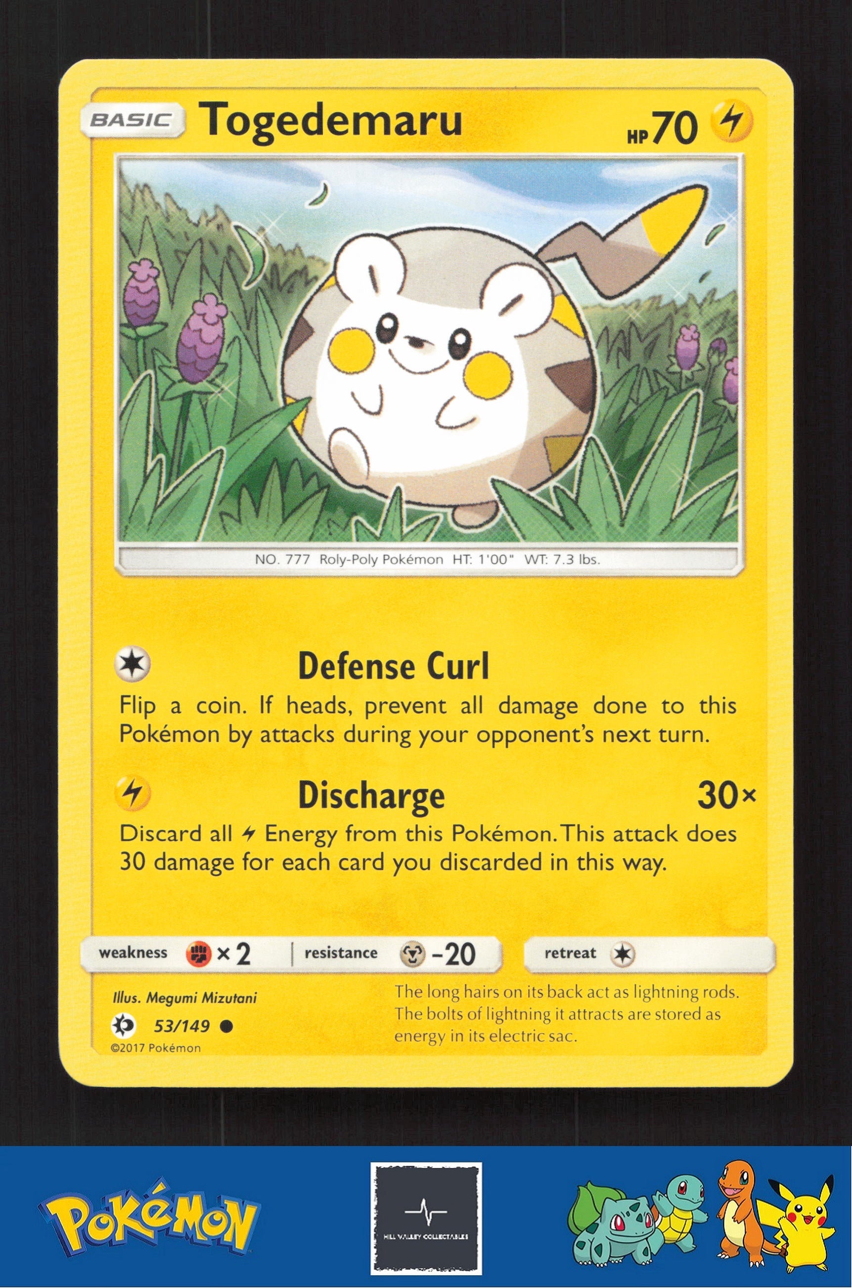 2017 Pokemon SM Sun & Moon Base Set 53/149 Togedemaru