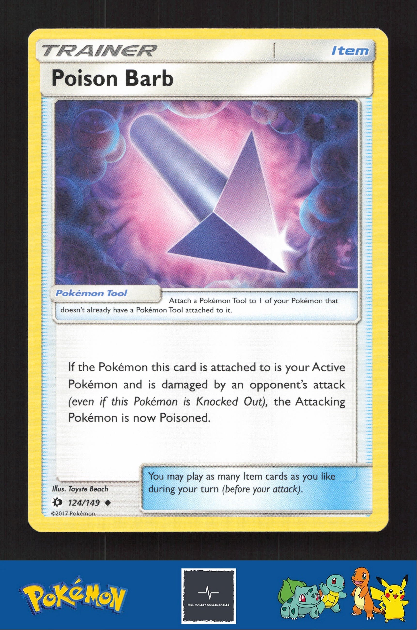 2017 Pokemon SM Sun & Moon Base Set 124/149 Poison Barb