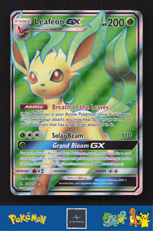 2018 Pokemon SM Ultra Prism 139/156 Leafeon GX