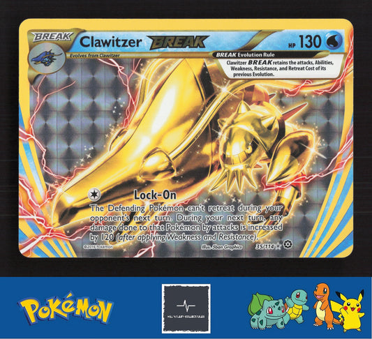 2016 Pokemon XY Steam Siege 35/114 Clawitzer BREAK