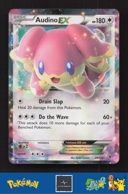 2016 Pokemon XY Fates Collide 84/124 Audino EX