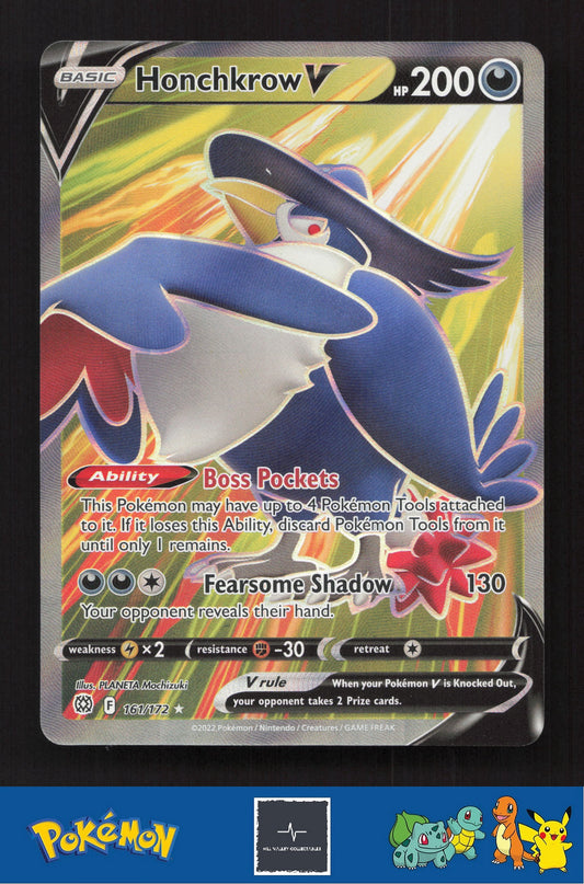 2022 Pokemon SWSH Brilliant Stars 161/172 Honchkrow V