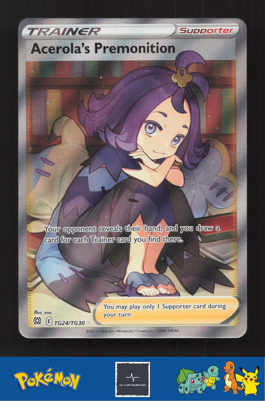 2022 Pokemon SWSH Brilliant Stars TG24/TG30 Acerola's Premonition