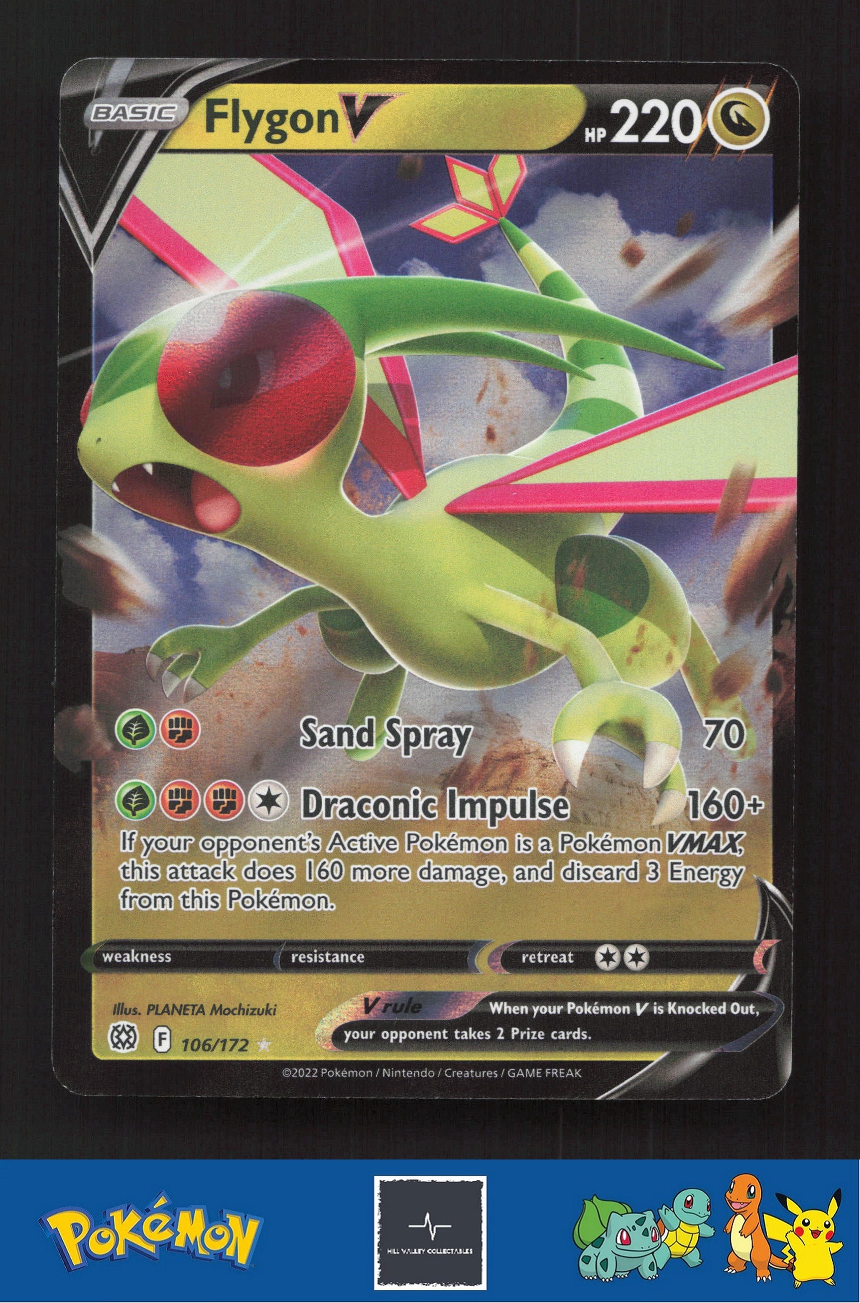 2022 Pokemon SWSH Brilliant Stars 106/172 Flygon V