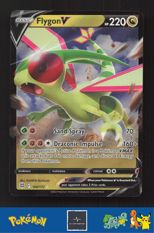 2022 Pokemon SWSH Brilliant Stars 106/172 Flygon V