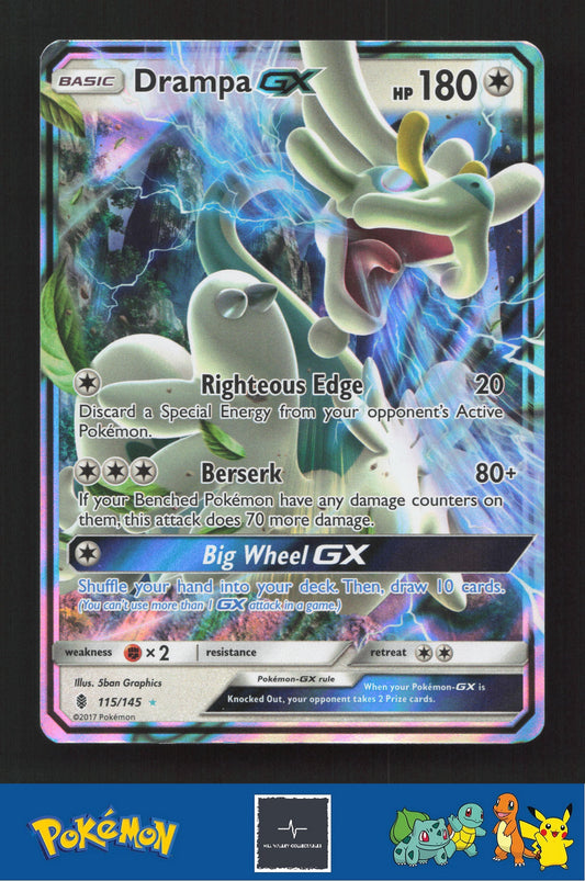 2017 Pokemon SM Guardians Rising 115/145 Drampa GX