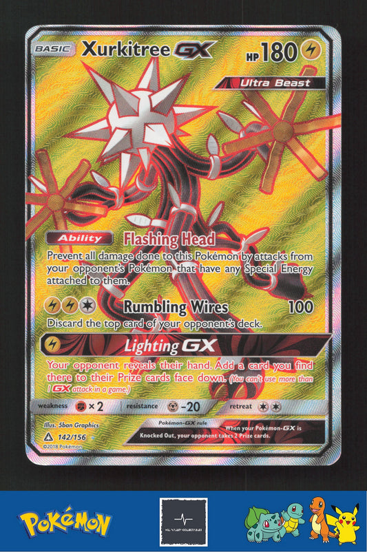2018 Pokemon SM Ultra Prism 142/156 Xurkitree GX