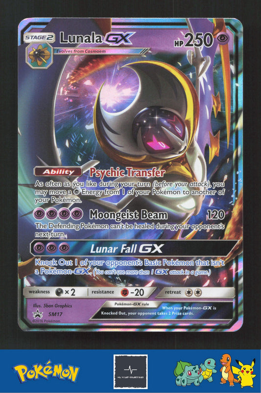 2016 Pokemon SM Sun & Moon Promo SM17 Lunala GX