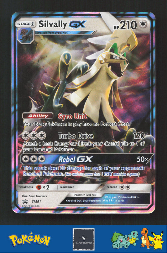 2017 Pokemon SM Sun & Moon Promo SM91 Silvally GX